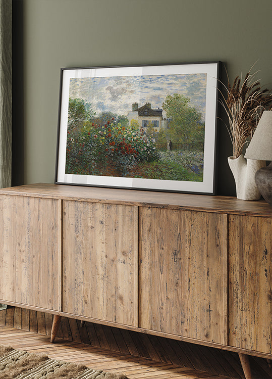 Der Künstlergarten in Argenteuil von Claude Monet Poster - Posterbox.dk