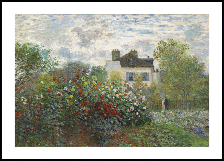 Der Künstlergarten in Argenteuil von Claude Monet Poster - Posterbox.dk