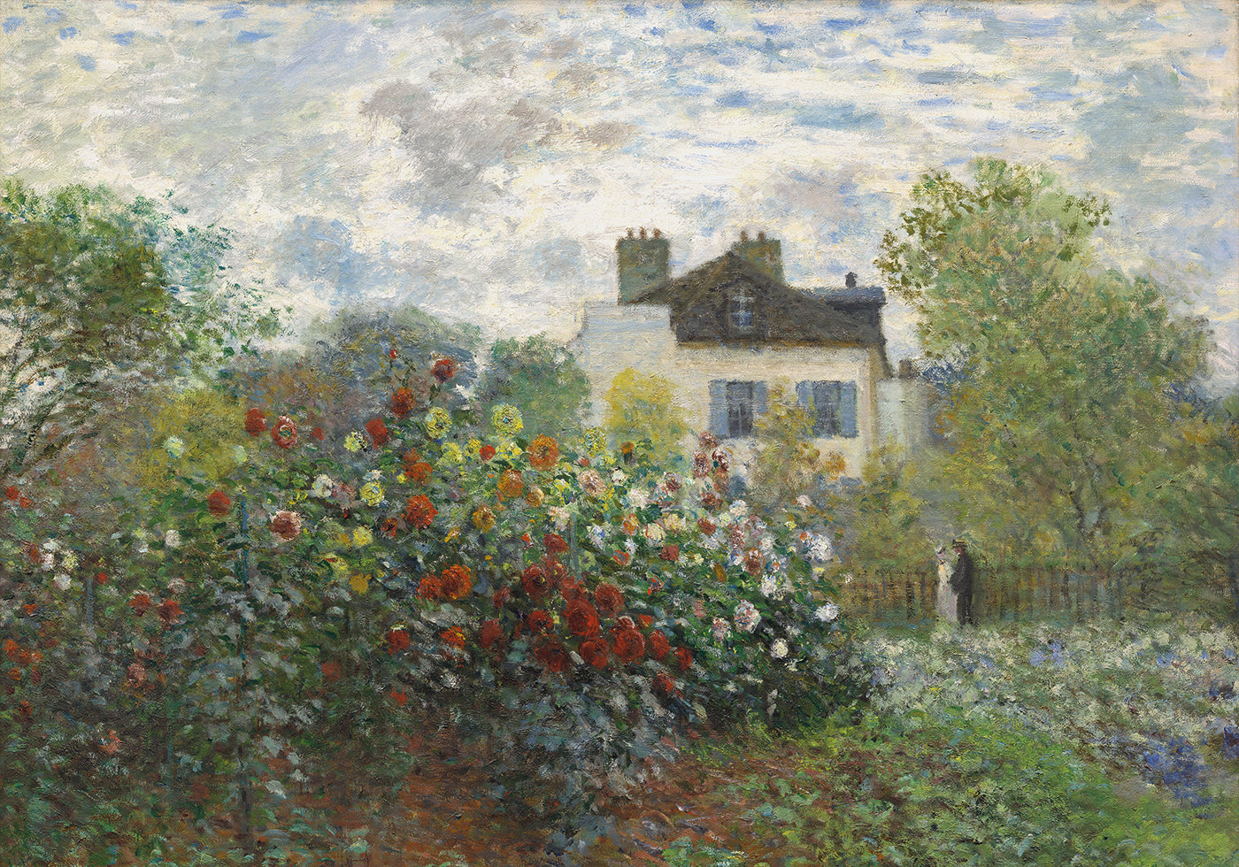 Der Künstlergarten in Argenteuil von Claude Monet Poster - Posterbox.dk