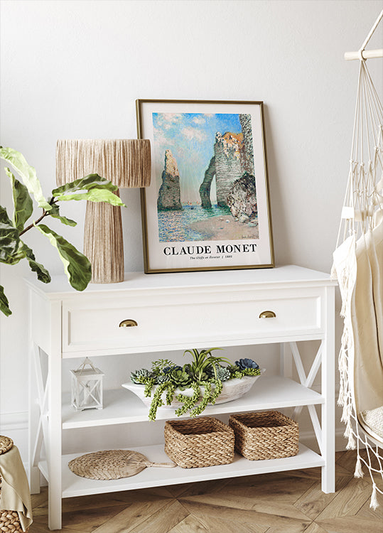 Die Klippen von Étretat, Claude Monet Poster - Posterbox.dk