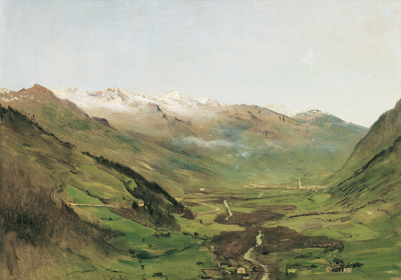 Das Gasteinertal von Anton Romako Poster - Posterbox.dk