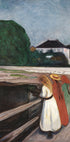 Die Mädchen auf der Brücke von Edvard Munch Poster - Posterbox.dk