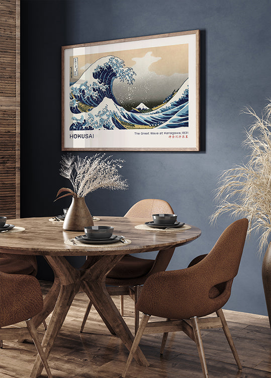 Die große Welle bei Kanagawa von Katsushika Hokusai Poster - Posterbox.dk