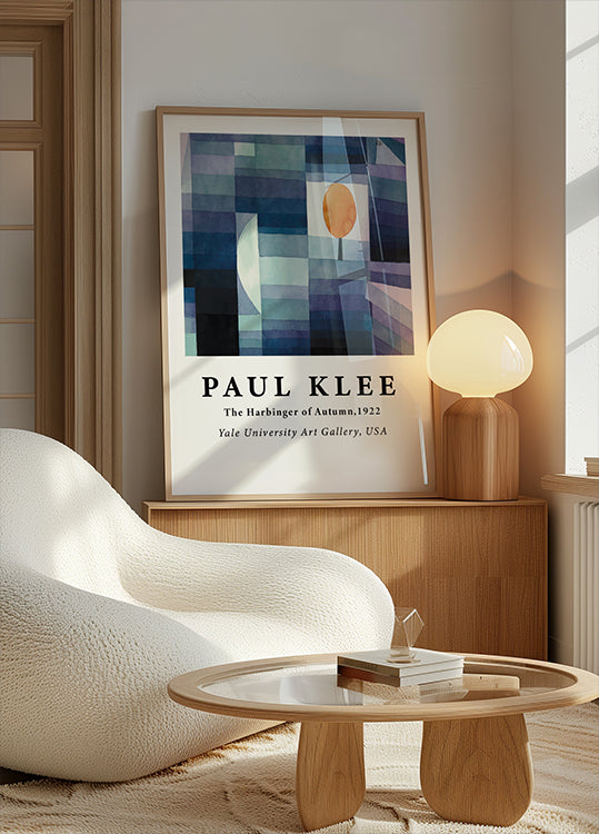 Der Vorbote des Herbstes, abstraktes geometrisches Baum-Poster - Posterbox.dk