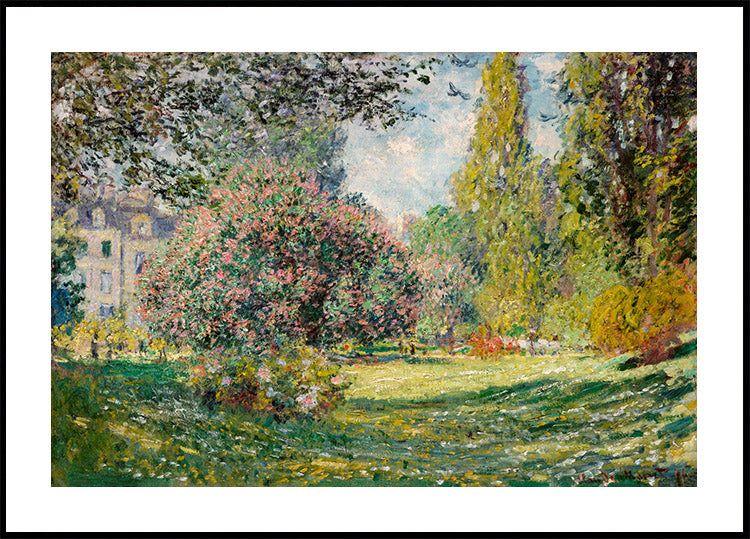 Die Landschaft des Parc Monceau von Claude Monet (1867) Poster - Posterbox.dk