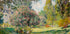 Die Landschaft des Parc Monceau von Claude Monet (1867) Poster - Posterbox.dk