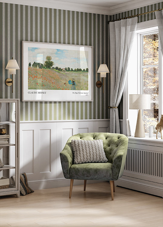 Das Mohnfeld bei Argenteuil Poster - Posterbox.dk