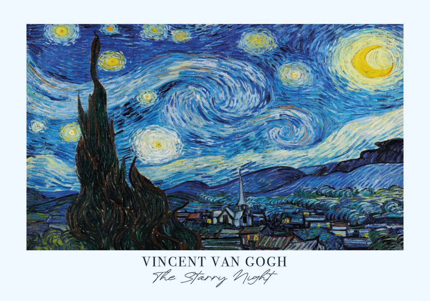 Die Sternennacht von Vincent van Gogh Poster - Posterbox.dk