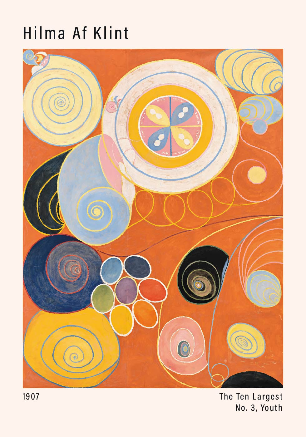 The Ten Largest, Nr. 3, Jugend von Hilma von Klint Poster - Posterbox.dk