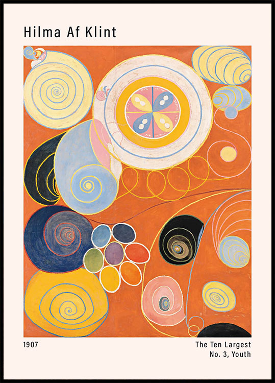 The Ten Largest, Nr. 3, Jugend von Hilma von Klint Poster - Posterbox.dk