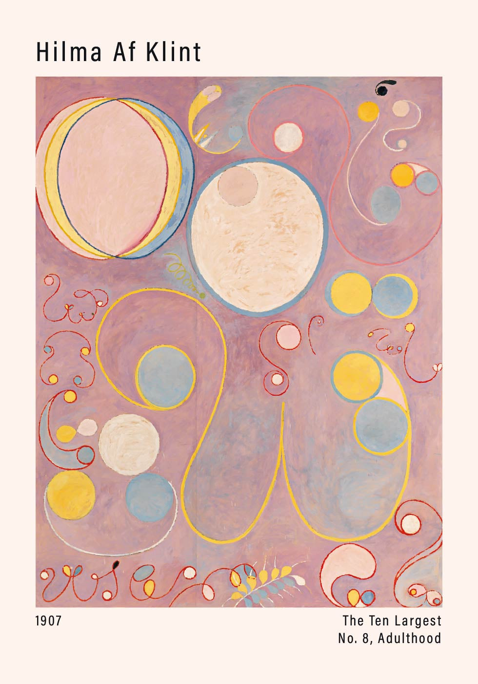 The Ten Largest, Nr. 8, Adulthood von Hilma af Klint Poster - Posterbox.dk