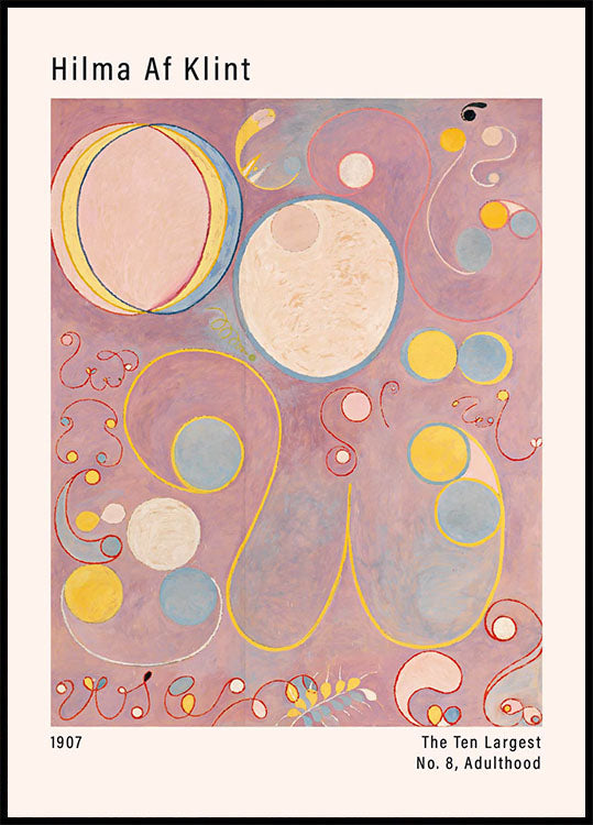The Ten Largest, Nr. 8, Adulthood von Hilma af Klint Poster - Posterbox.dk