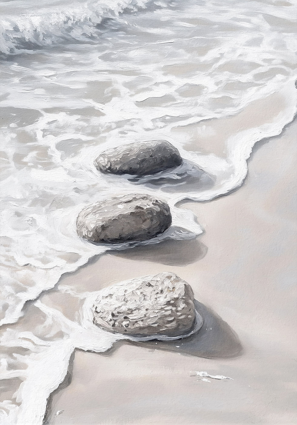 Gezeiten- und Steinplakat - Posterbox.dk