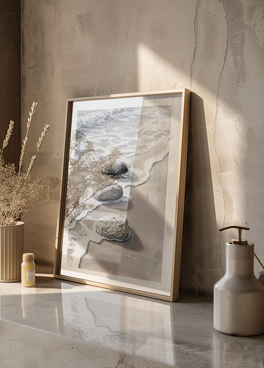 Gezeiten- und Steinplakat - Posterbox.dk