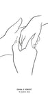 Together - Personalisiertes Line-Art-Poster - Posterbox.dk
