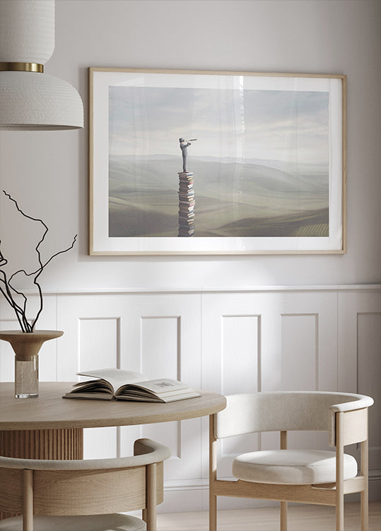 Poster „Turm der Bücher“ - Posterbox.dk