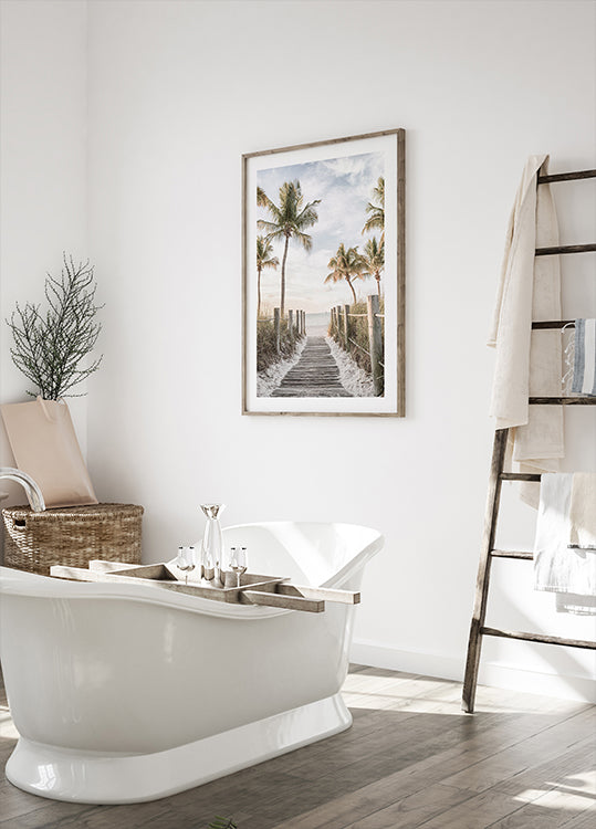 Tropisches Strandpfad-Poster - Posterbox.dk