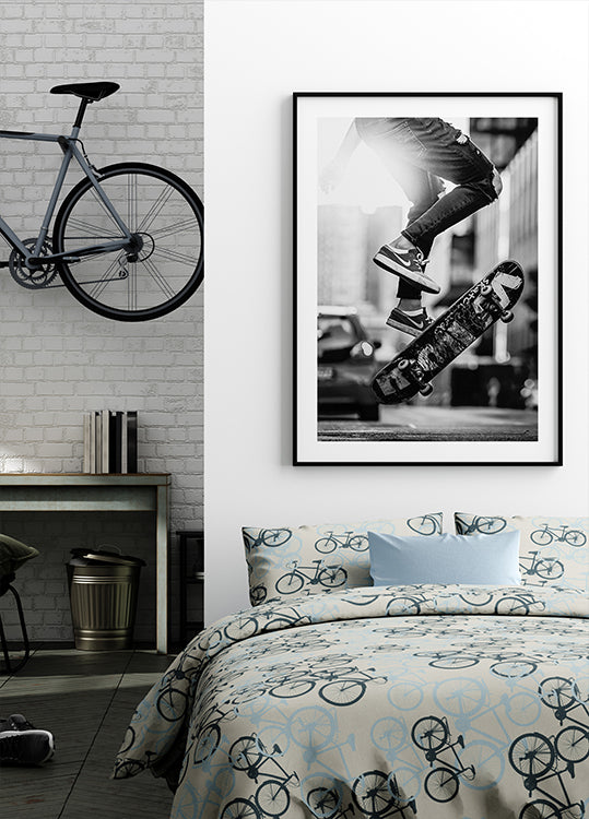 Urban Skateboard Trick Poster - Posterbox.dk