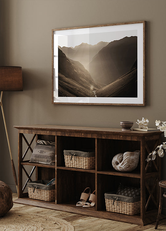 Poster „Tal der Ruhe bei Sonnenaufgang“ – Posterbox.dk