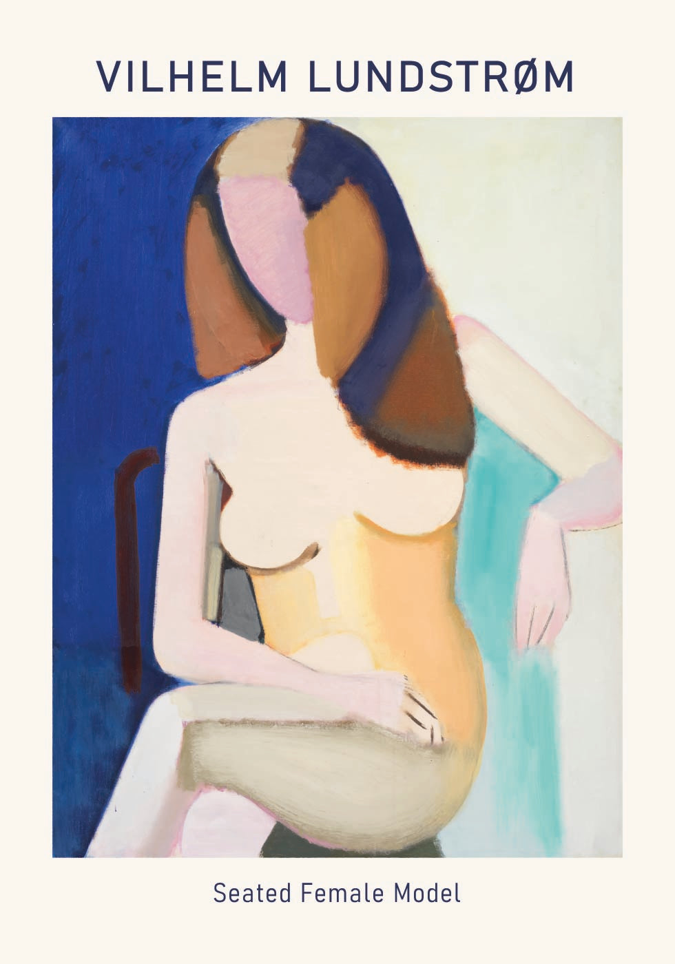 Vilhelm Lundstrøm, Sitzendes weibliches Model Poster - Posterbox.dk