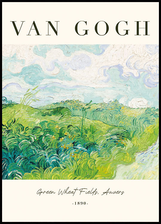 Vincent van Gogh – Grüne Weizenfelder, Auvers Poster – Posterbox.dk