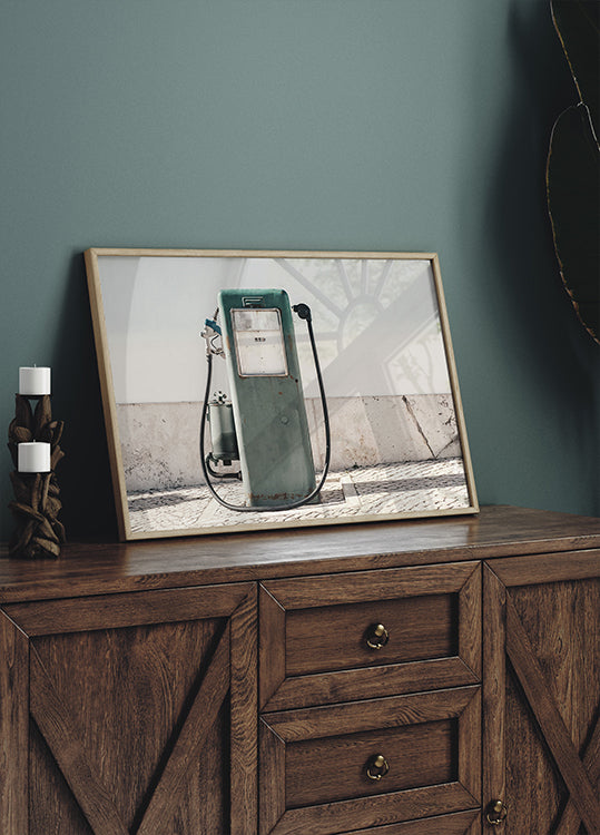 Vintage-Zapfsäulen-Poster - Posterbox.dk