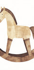 Vintage-Poster mit Schaukelpferd aus Holz - Posterbox.dk