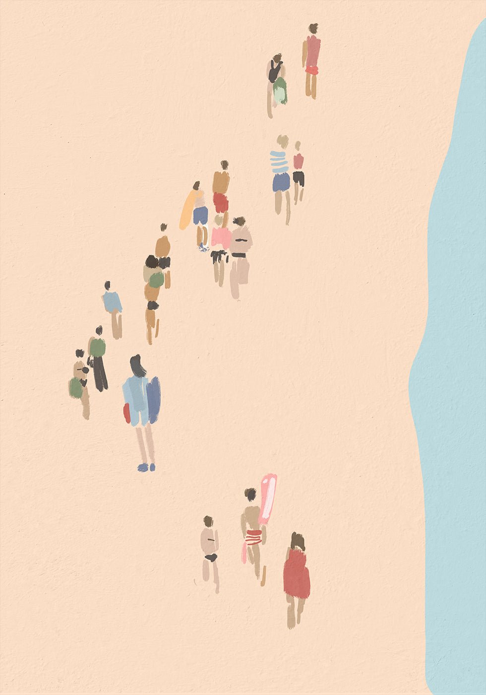 Poster „Walking to the Water“ - Posterbox.dk