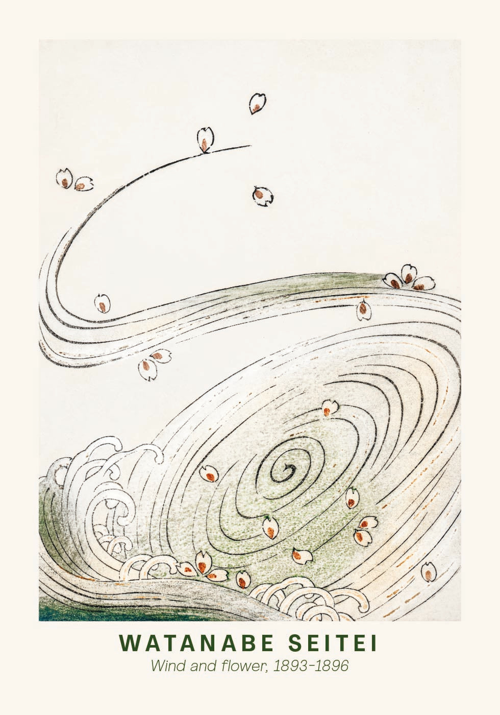 Watanabe Seitei Wind And Flower Poster - Posterbox.dk