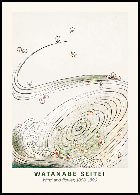 Watanabe Seitei Wind And Flower Poster - Posterbox.dk