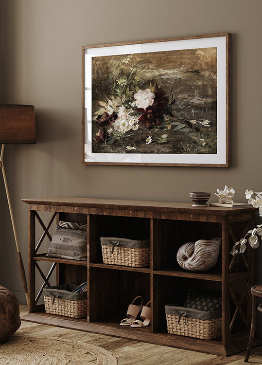 Poster mit Seerosen und Wildblumen - Posterbox.dk