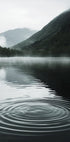 Wasserwellen im Bergsee Poster - Posterbox.dk