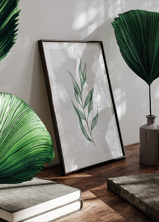 Aquarell-Blatt-Poster - Posterbox.dk