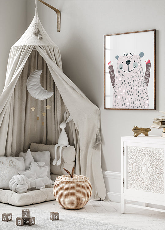 Winkender Bär Poster - Posterbox.dk