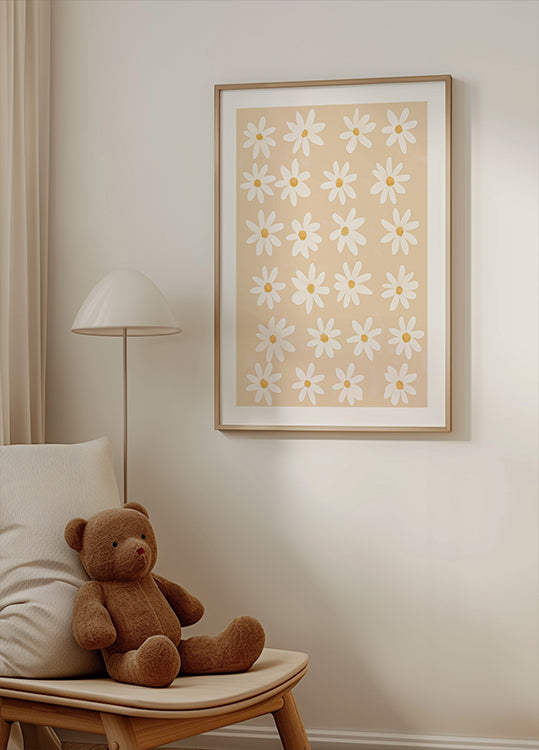 Skurriles Gänseblümchenfeld-Poster - Posterbox.dk