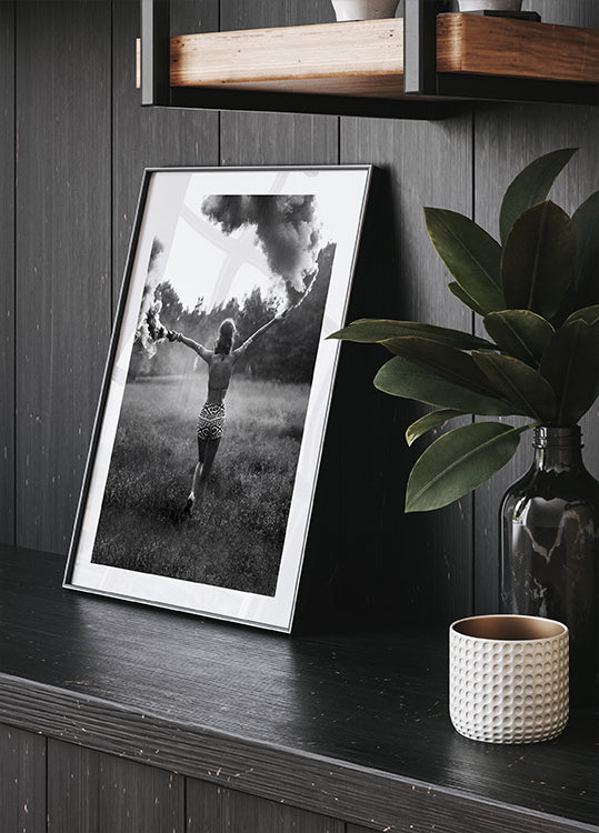 Wild and Free Smoke Art Poster - Posterbox.dk