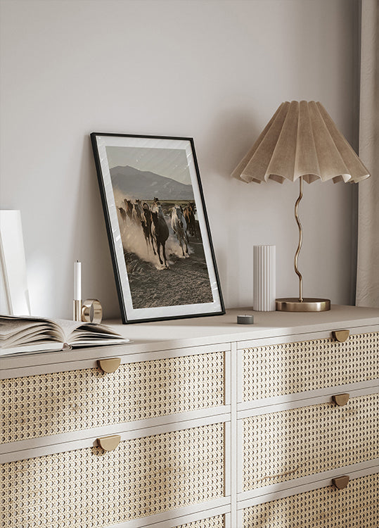 Wildpferde galoppieren Poster - Posterbox.dk