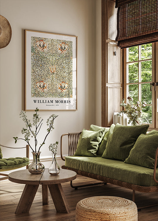 William Morris Honeysuckle 1876 Poster - Posterbox.dk