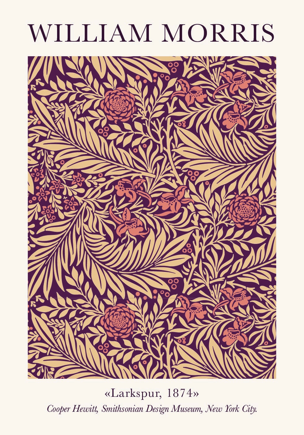 William Morris Larkspur Poster - Posterbox.dk