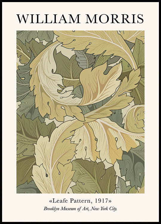 William Morris Leafe Pattern Poster - Posterbox.dk