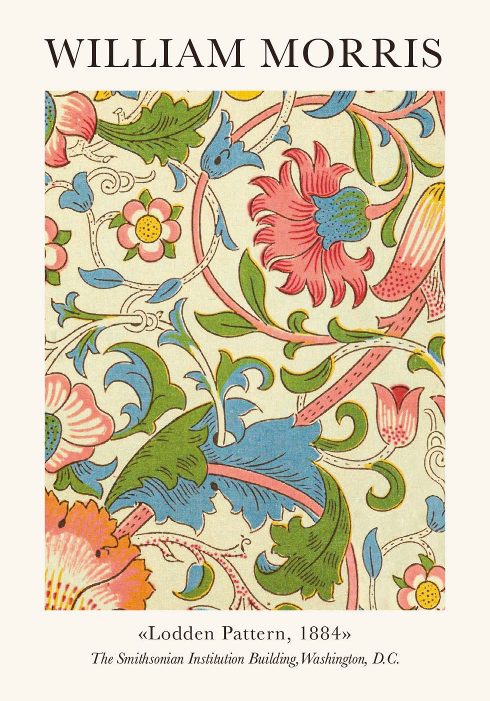 William Morris Lodden Pattern Poster - Posterbox.dk
