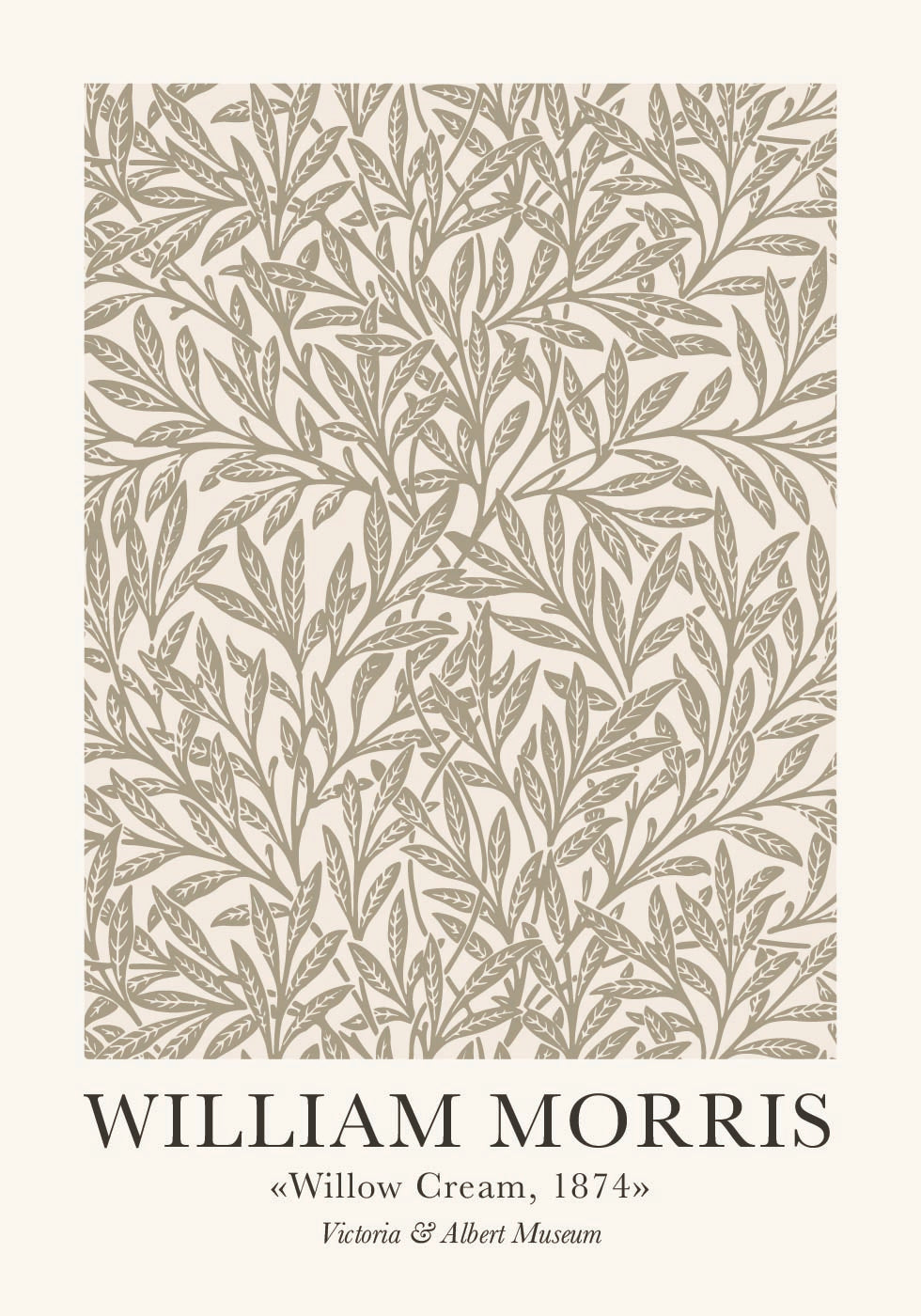 William Morris Willow Cream Poster - Posterbox.dk