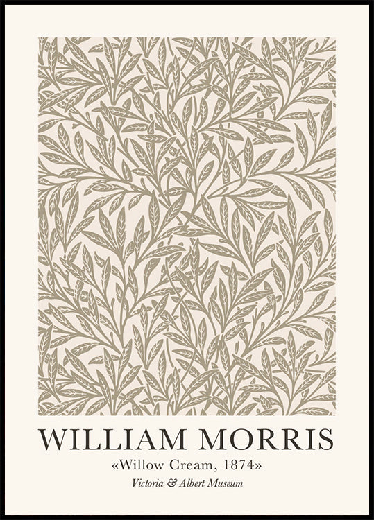 William Morris Willow Cream Poster - Posterbox.dk