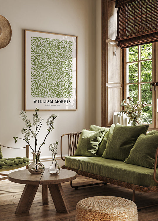 William Morris Willow Pattern 1874 Poster - Posterbox.dk