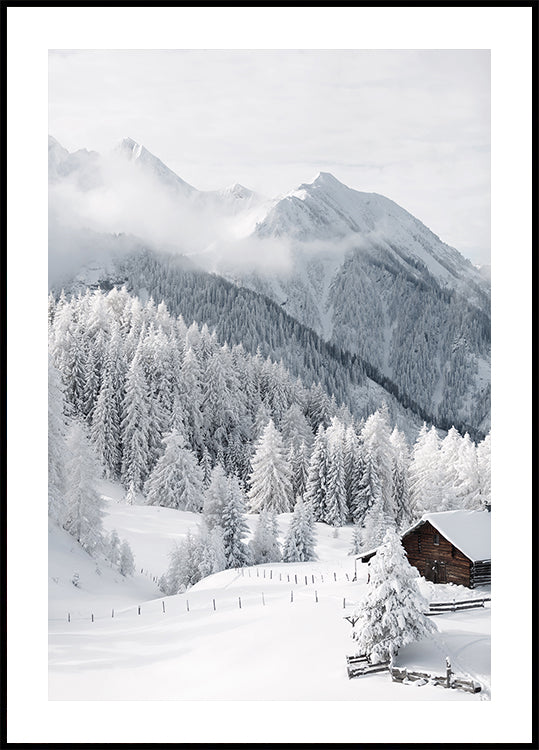 Wintermärchen in den Alpen Poster - Posterbox.dk