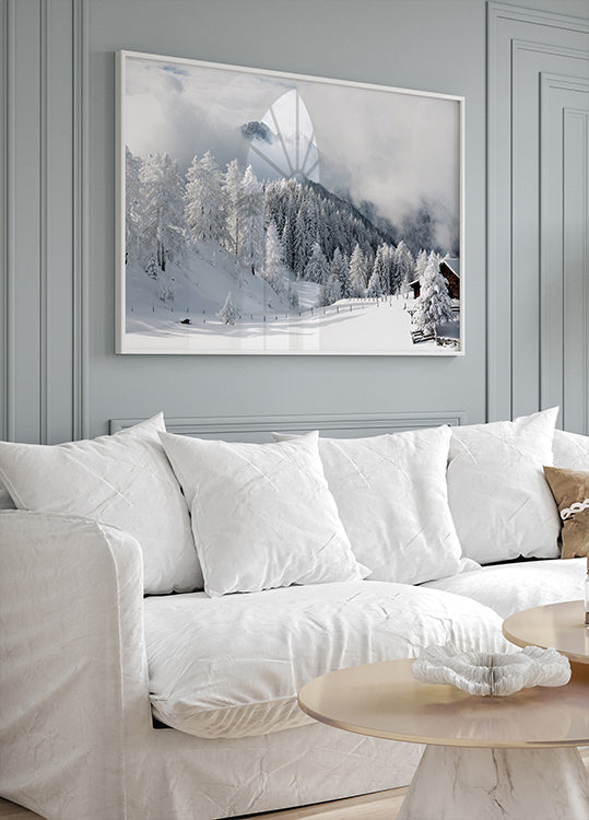 Winterzauber in den Alpen Poster - Posterbox.dk