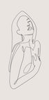 Frau im Line-Art-Poster - Posterbox.dk