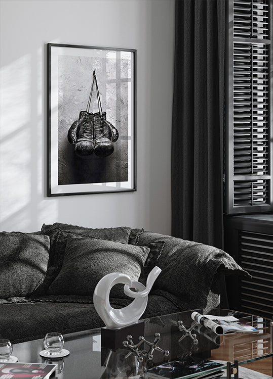 Poster „Getragene Boxhandschuhe“ - Posterbox.dk