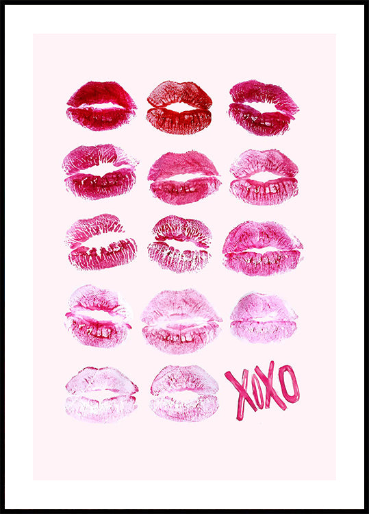XOXO Lips Poster - Posterbox.dk