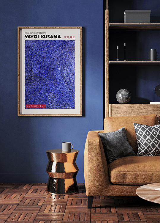 Yayoi Kusama Blue Infinity Net Poster - Posterbox.dk